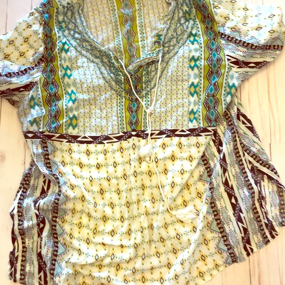 Cute beaded festival tee
